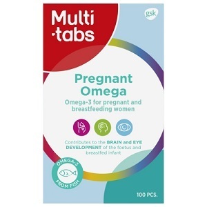 Multi-tabs Pregnant Omega-3 raskaana oleville ja imettävil 100 kaps.