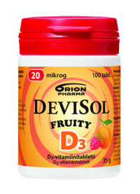 Devisol Fruity 20 mikrog 200 tabl