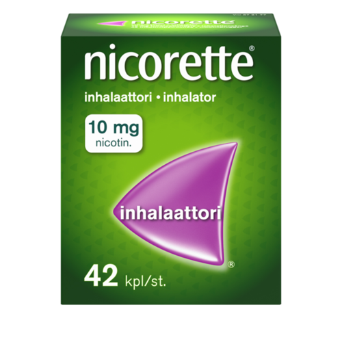 NICORETTE INHALAATTORI inhalaatiohöyry, kyllästetty patruuna 10 mg 42 fol