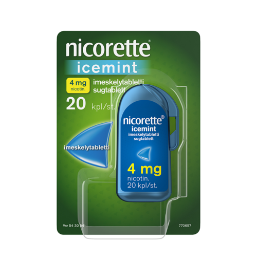 NICORETTE ICEMINT imeskelytabletti 4 mg 20 kpl