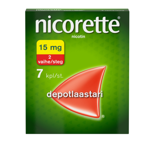 NICORETTE depotlaastari 15 mg/16 h 7 kpl