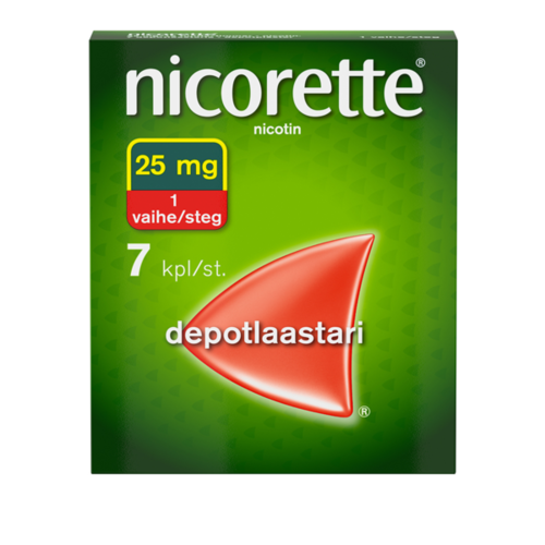 NICORETTE depotlaastari 25 mg/16 h 7 kpl