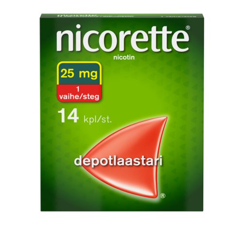 NICORETTE depotlaastari 25 mg/16 h 14 kpl