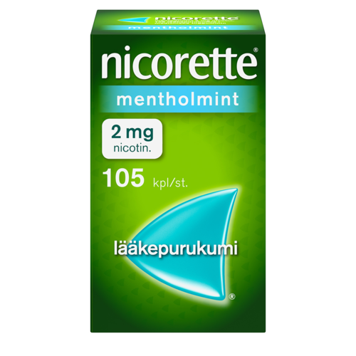 NICORETTE MENTHOLMINT lääkepurukumi 2 mg 105 fol