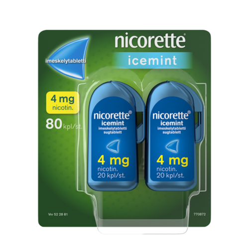 NICORETTE ICEMINT imeskelytabletti 4 mg 80 kpl