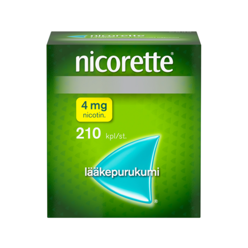 NICORETTE lääkepurukumi 4 mg 210 fol