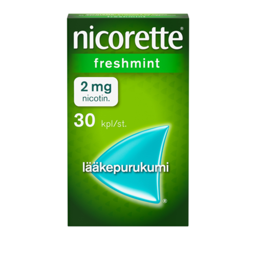 NICORETTE FRESHMINT lääkepurukumi 2 mg 30 fol
