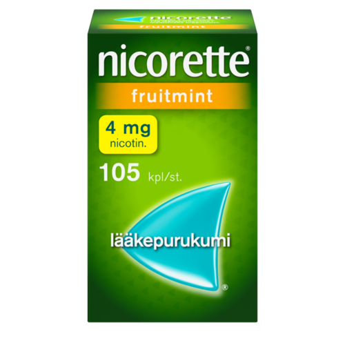 NICORETTE FRUITMINT lääkepurukumi 4 mg 105 fol