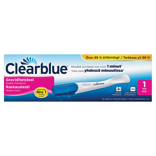 Clearblue raskaustesti nopea tulos