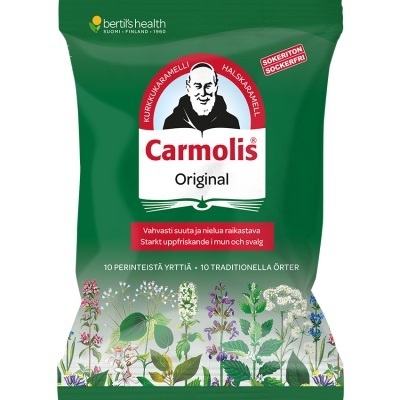Carmolis Yrttikaramelli sokeriton 75 g