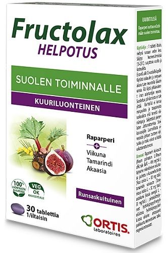 Fructolax Helpotus tabletti 30 kpl