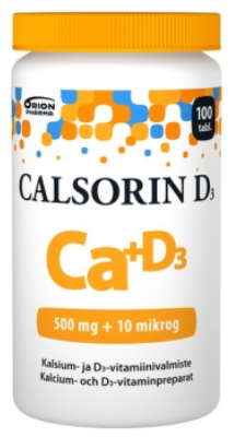 Calsorin 500 mg + D3 10 mikrog 100 tabl.