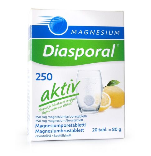 Diasporal Magnesium 250 poretabletti 20 kpl
