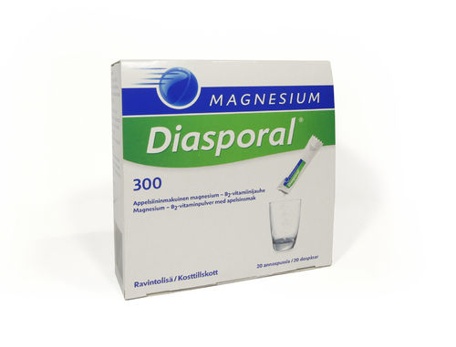 Diasporal Magnesium 300 juomajauhe 20 annospussia