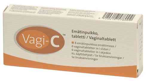 Vagi-C 250 mg 6 puikkoa