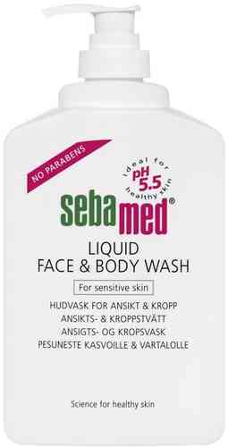 Sebamed Liquid Face & Body Wash pumppupullo