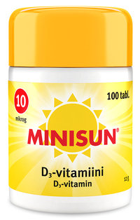 Minisun D-vitamiini 10 mikrog.