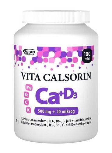 Vita-Calsorin 500 mg + 20 mikrog 100 tabl.