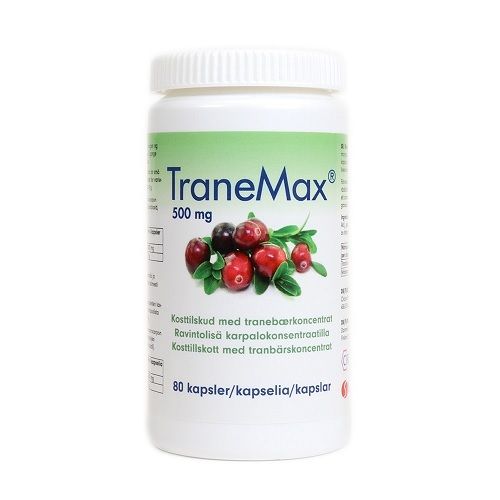 TraneMax karpalovalmiste 500 mg 80 kaps.