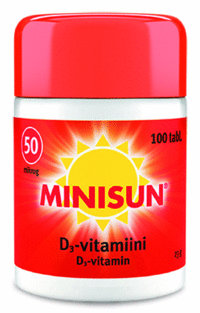 Minisun 50 mikrog D-vitamiini