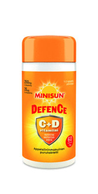 Minisun Defence C- ja D3-vitamiini 60 tabl.