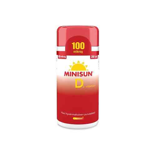 Minisun D-vitamiini 100 mikrog
