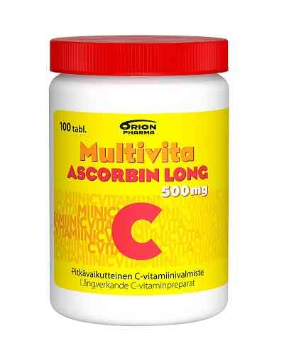 Multivita Ascorbin Long C-Vitamiini 500 mg