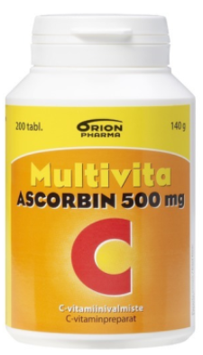 Multivita Ascorbin C-Vitamiini 500 mg