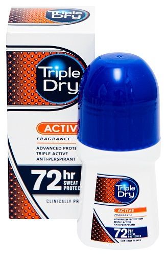 Triple Dry Mens Active Fragrance Roll-on 50 ml