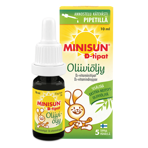 Minisun D-tipat oliiviöljy 10 ml