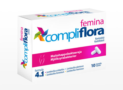 Compliflora Femina maitohappobakteeri 10 kaps.
