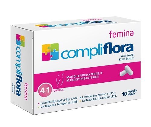 Compliflora Femina maitohappobakteeri 10 kaps.
