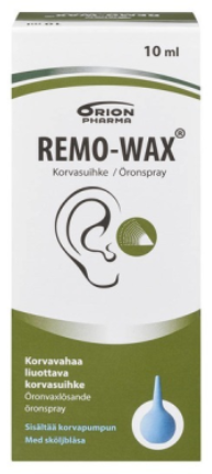 Remo-Wax Ear Spray Korvasuihke 10 ml +  korvapumppu