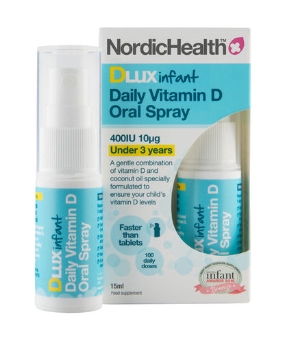 Nordic Health DLux Vauva D-vitamiinisuusuihke 10 mikrog. 15 ml