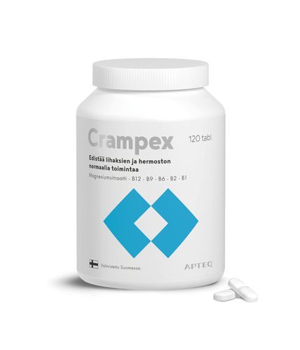Crampex magnesium +B-vitamiini 120 tabl.