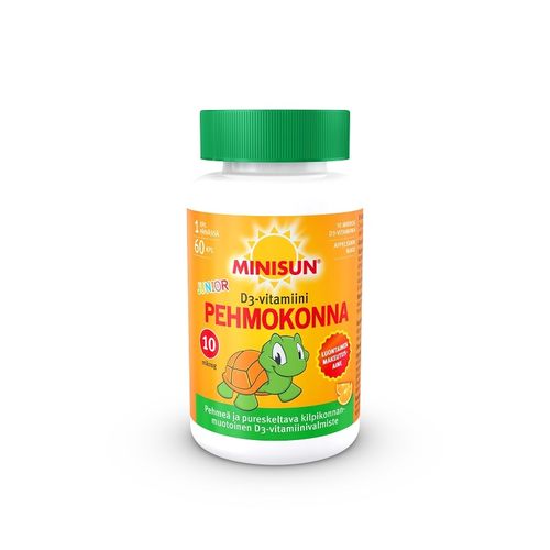 Minisun Pehmokonna D-vitamiini 10 mikrog appelsiini