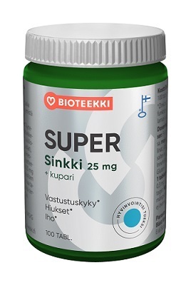 Bioteekin Super Sinkki +kupari 100 tabl.
