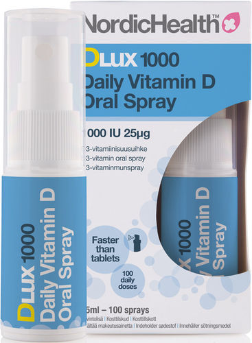 Nordic Health DLux 1000 D-vitamiinisuihke 15 ml