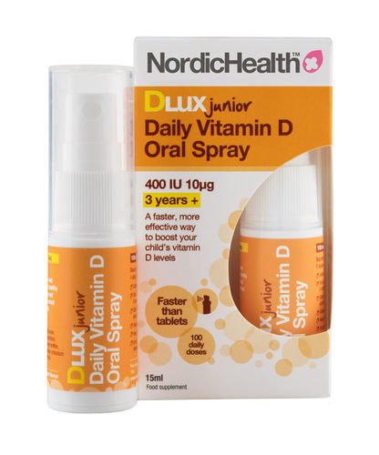 Nordic Health DLux Junior D3-vitamiinisuusuihke 15 ml