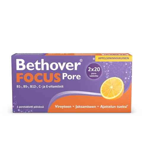 Bethover Focus poretabletti appelsiini