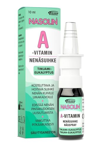 Nasolin A-vitamin nenäsuihke timjami-eukalyptus 10 ml