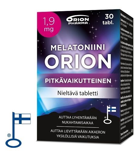 Melatoniini Orion 1,9 mg pitkävaikutteinen tabletti