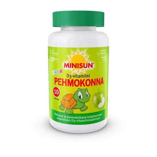 Minisun Pehmokonna D-vitamiini 10 mikrog omena