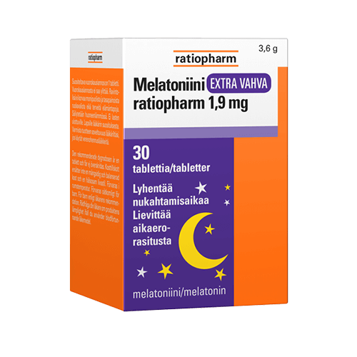 Melatoniini Extra Vahva ratiopharm 1,9 mg