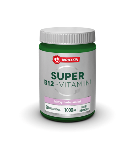 Bioteekin Super B12-vitamiini 90 imeskelytabl.