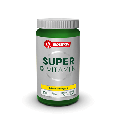 Bioteekin Super D-vitamiini 50 µg 100 kaps.