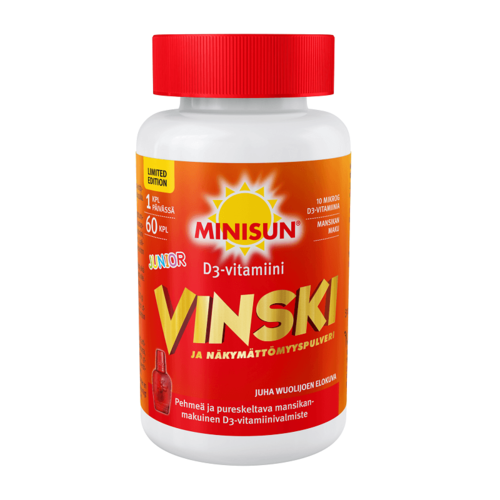 Minisun Vinski D3-vitamiini 10 mikrog Junior