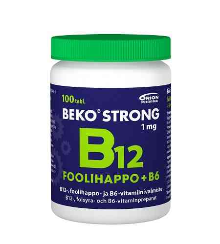 Beko Strong B12 + Foolihappo + B6 nieltävä