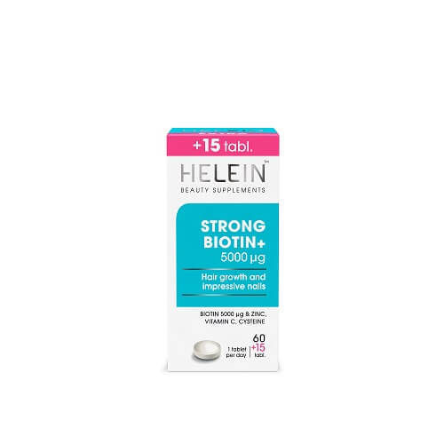 Helein Strong Biotin+ kauneusravintolisä 60+15 tabl.