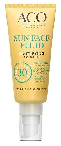 Aco Sun Face Fluid SPF30 Mattifying 40 ml